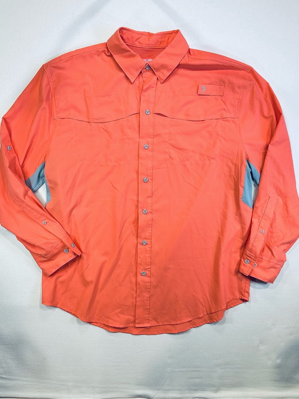 Reel Legends Mariner Performance Fishing Shirt Salmon L EUC